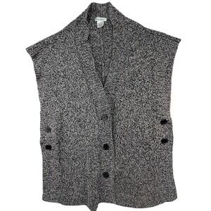 Ulla Popken Oversized‎ Cardigan Vest Womens 12-18 Gray Academia Granny Chic